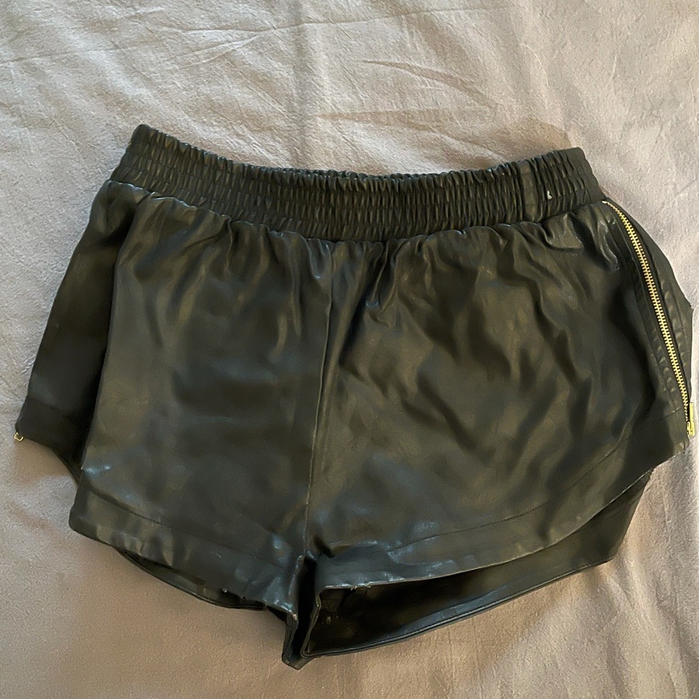 MINKPINK faux leather shorts